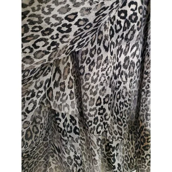 NWT East Adeline Wrap Skirt Animal Print Size 3XL MSRP $59 Boho Beach High Low - Picture 2 of 14